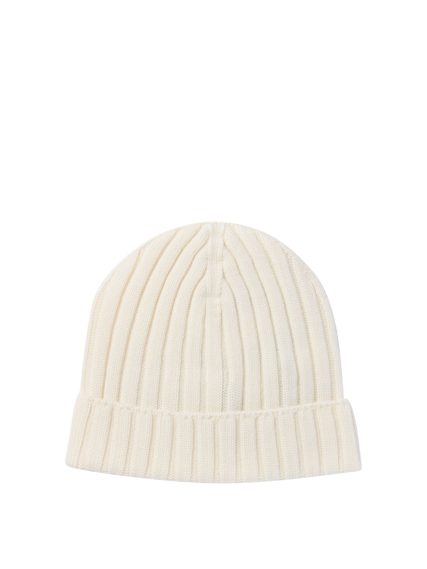 MONCLER ENFANT White Wool beanie